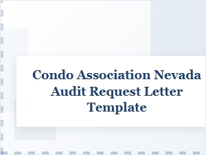 Nevada Condo Audit Request Letter Guide