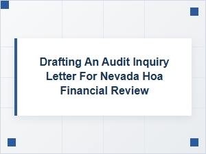 Request an Audit Inquiry Letter for Nevada Hoa