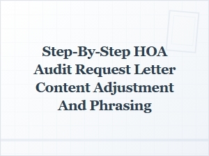 Adjusting Your Hoa Audit Request Letter